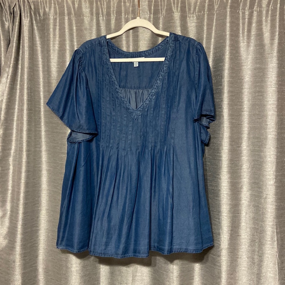 Chambray top